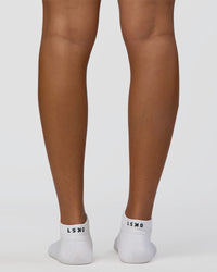 Fast Performance Ankle Socks - White-Black