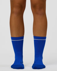 Fast Performance Crew Socks 2.0 - Electric Indigo-White | Thumbnail Index: 2