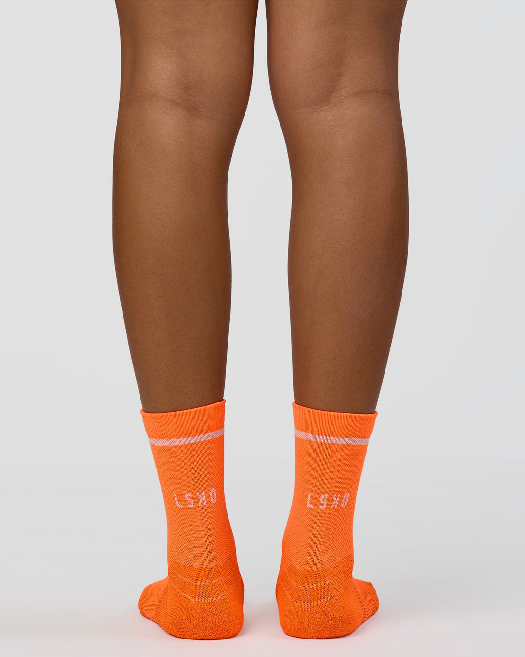 Fast Performance Quarter Socks 2.0 - Neon Orange-White