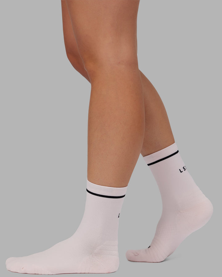 Fast Performance Quarter Socks - Bubblegum-Black
