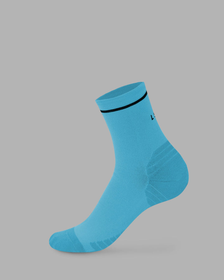 Fast Performance Quarter Socks - Neon Blue-Black
