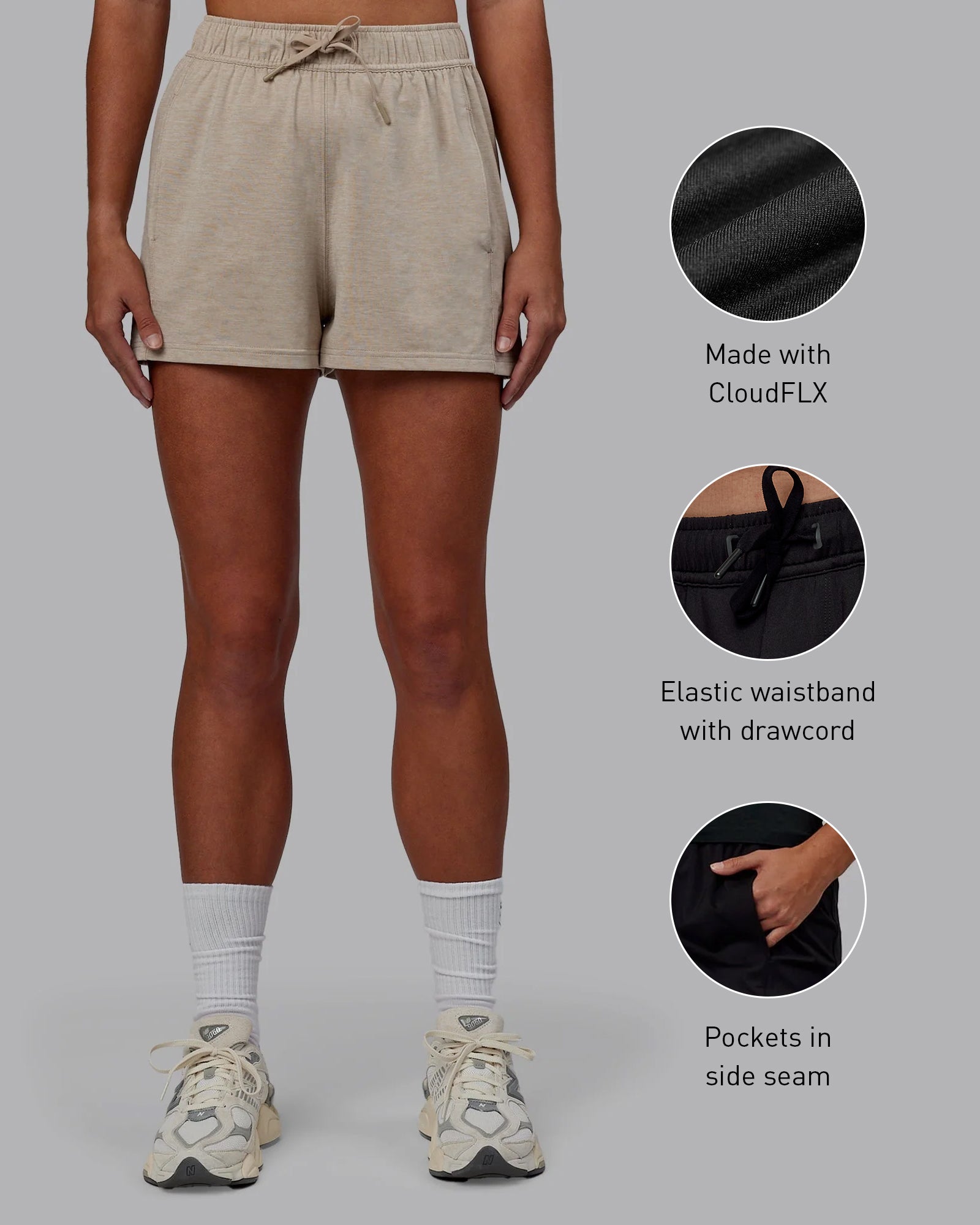 Restore CloudFLX 5" Short - Oatmeal Marl