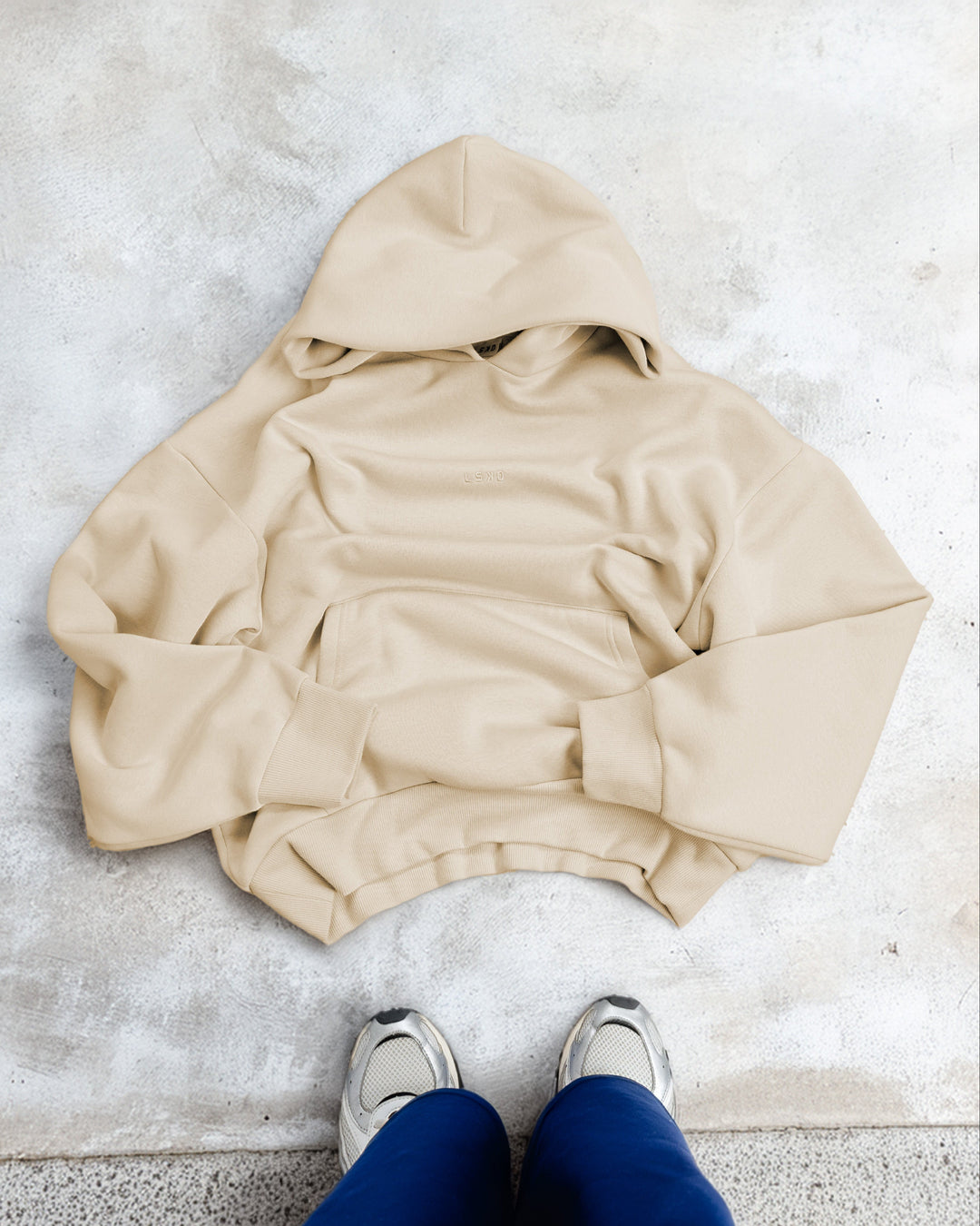 Base Oversized Hoodie - Shale Beige - view 13
