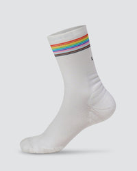 Proud Performance Crew Socks 2.0 - White-Multi