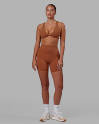 Woman wearing Fusion Ultra High-Rise 6" Short Pockets - Hazel | Model:Milly | Size:S | Thumbnail Index: 0