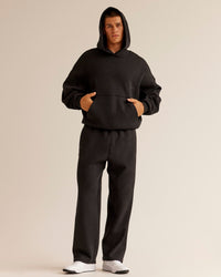 Man wearing AfterDark ZeroCrease Straight Leg Pant - Black | Model:Jackson | Size:L | Thumbnail Index: 7