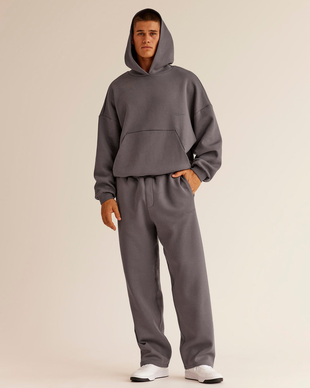 Man wearing AfterDark ZeroCrease Straight Leg Pant - Duskstone | Model:Jackson | Size:L - view 2