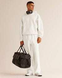 Man wearing AfterDark ZeroCrease Straight Leg Pant - Silver Marl | Model:Jackson | Size:L | Thumbnail Index: 5