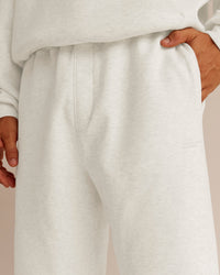 Man wearing AfterDark ZeroCrease Straight Leg Pant - Silver Marl | Model:Jackson | Size:L | Thumbnail Index: 3