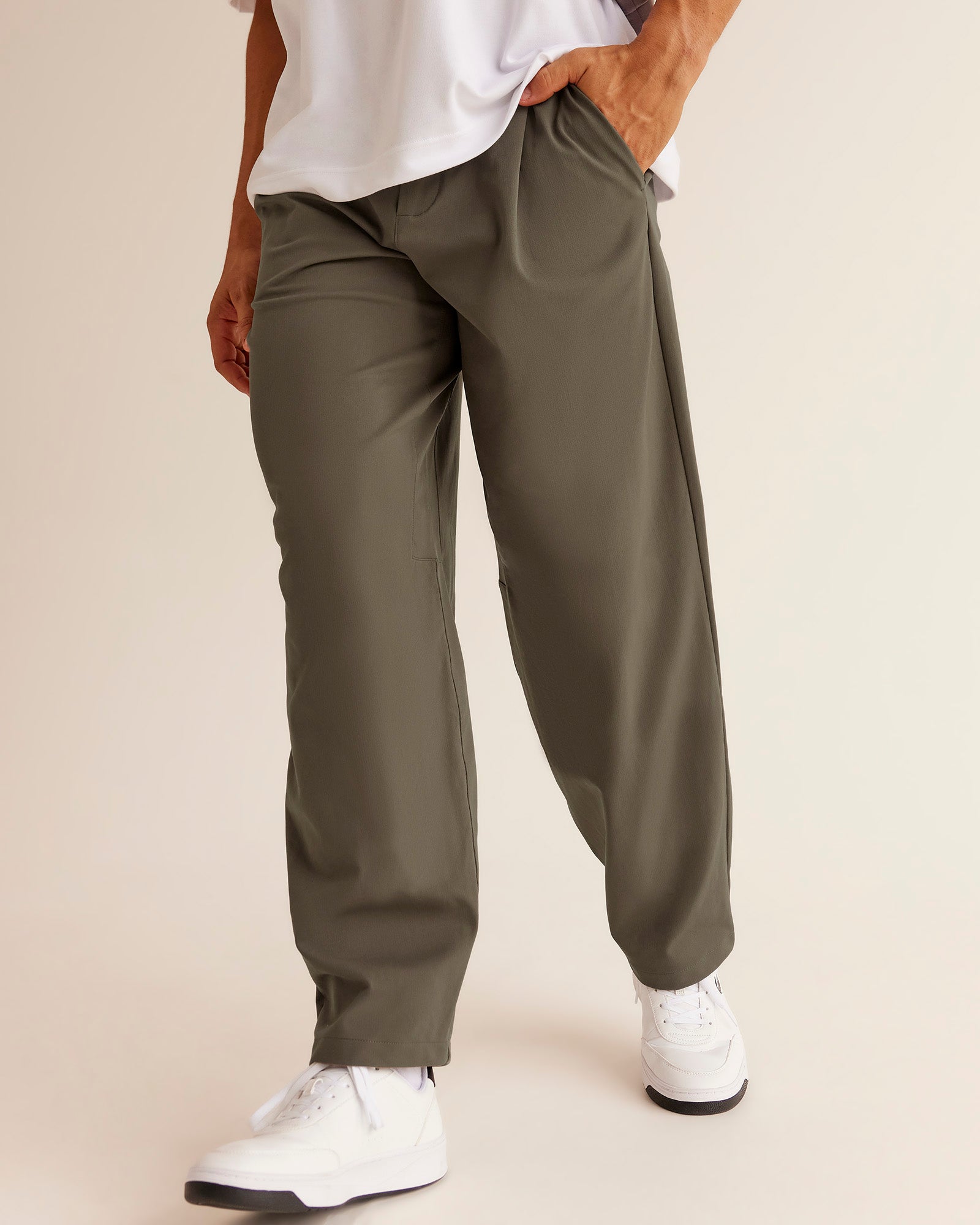 All Day ZeroCrease™ Wide Leg Pant - Black | LSKD – LSKD US