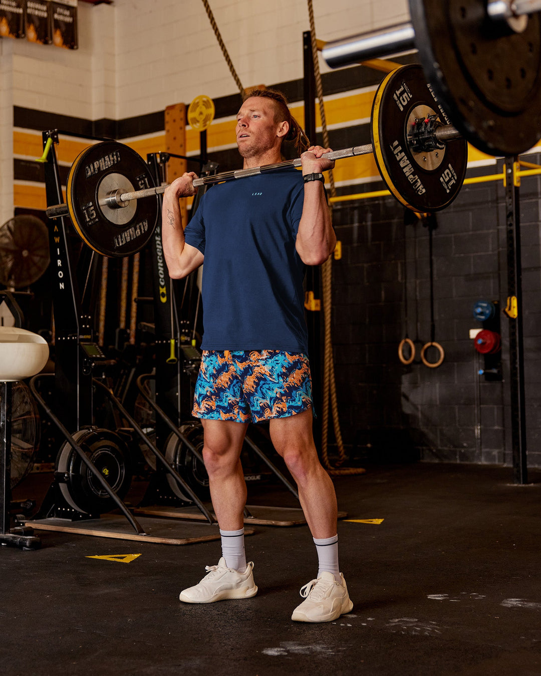 Man wearing Lift 6&quot; Short - React Print | Model:James | Size:L