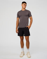 Man wearing AeroFLX+ Seamless Set In Tee - Duskstone/Duskstone | Model:Jackson | Size:L | Thumbnail Index: 4