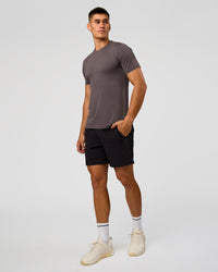 Man wearing AeroFLX+ Seamless Set In Tee - Duskstone/Duskstone | Model:Jackson | Size:L | Thumbnail Index: 1