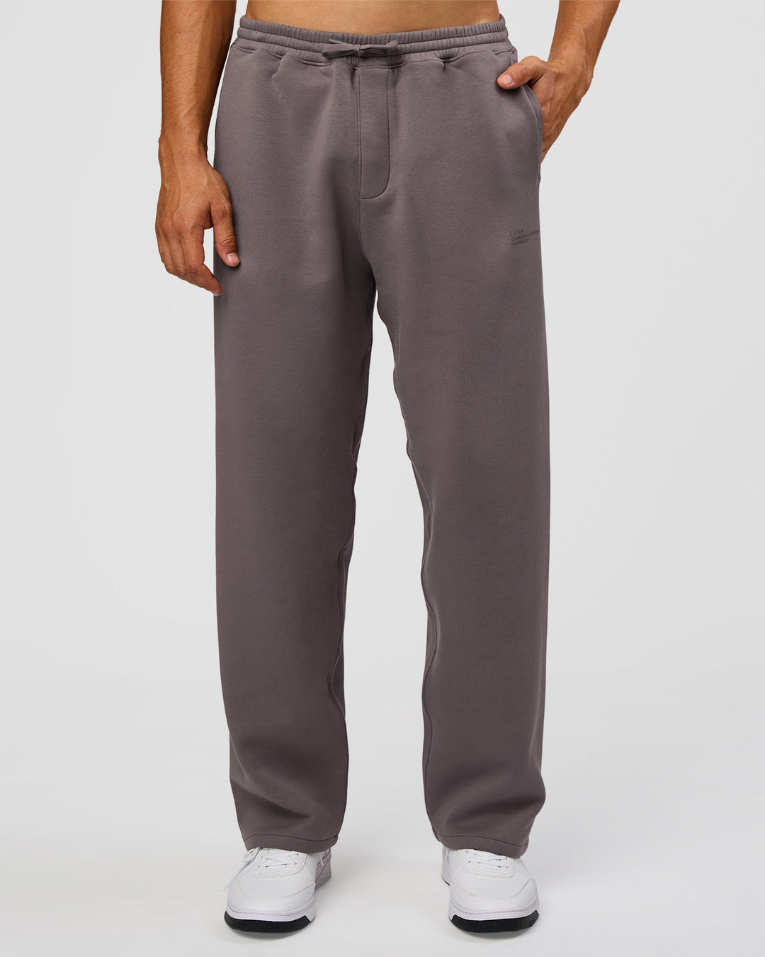 Man wearing AfterDark ZeroCrease Straight Leg Pant - Duskstone | Model:Jackson | Size:L - view 7