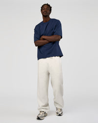 Man wearing AfterDark ZeroCrease Straight Leg Pant - Silver Marl | Model:Okello | Size:L | Thumbnail Index: 1