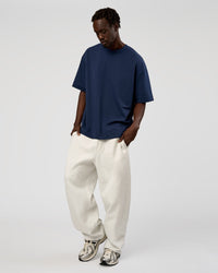 Man wearing AfterDark ZeroCrease Straight Leg Pant - Silver Marl | Model:Okello | Size:L | Thumbnail Index: 7