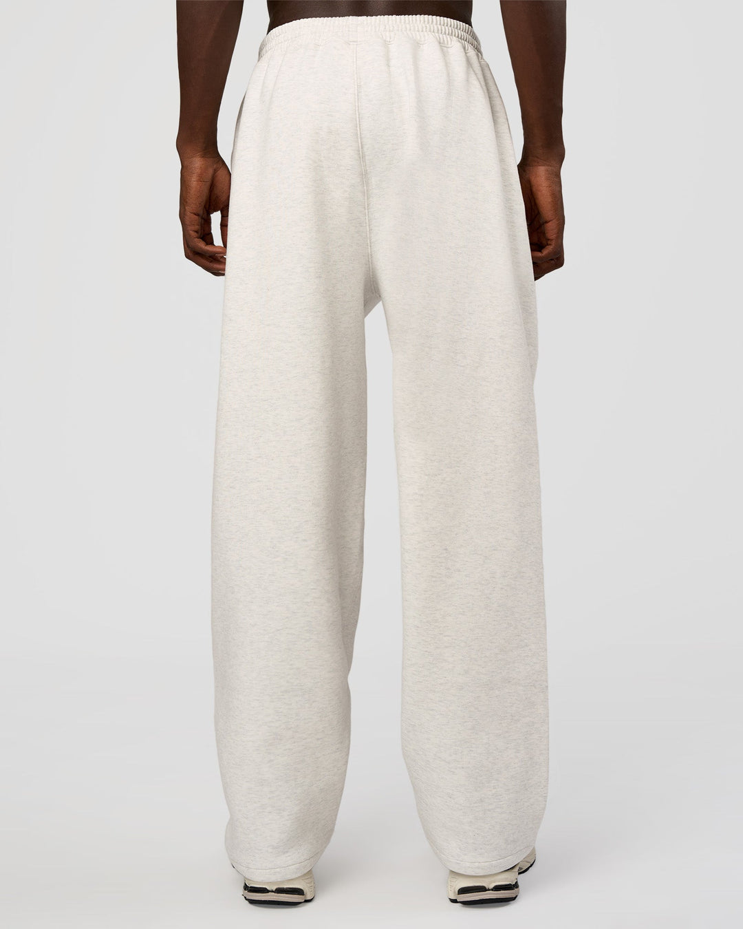 Man wearing AfterDark ZeroCrease Straight Leg Pant - Silver Marl | Model:Okello | Size:L - view 5