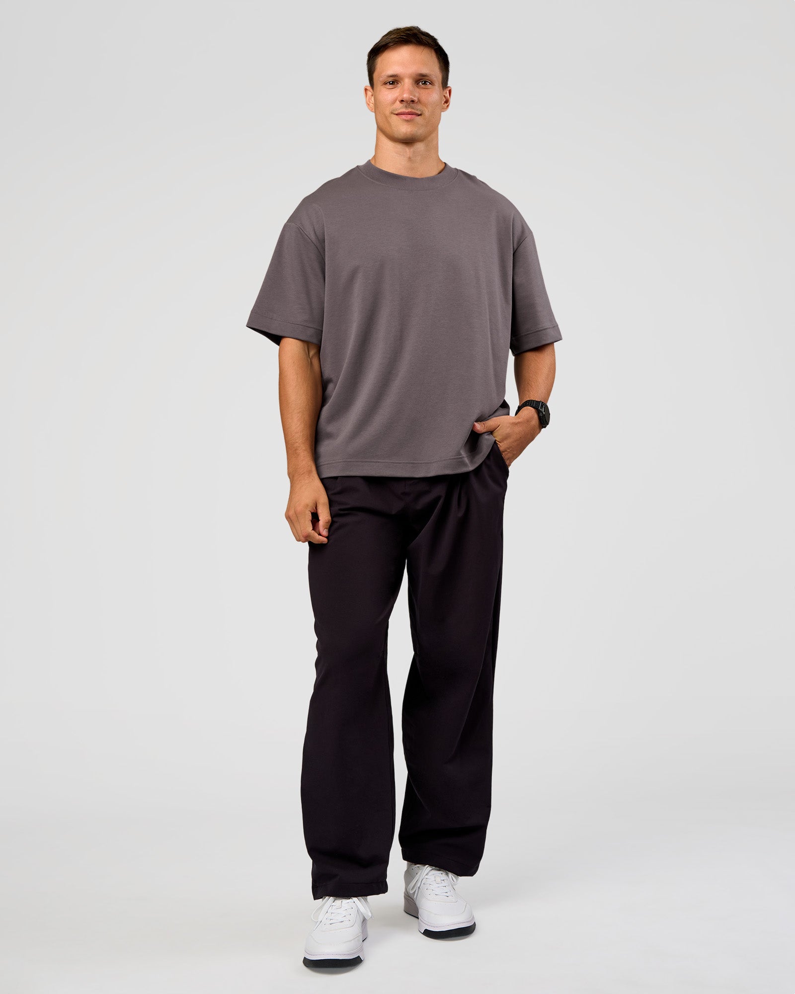 All Day ZeroCrease™ Wide Leg Pant - Black | LSKD – LSKD US