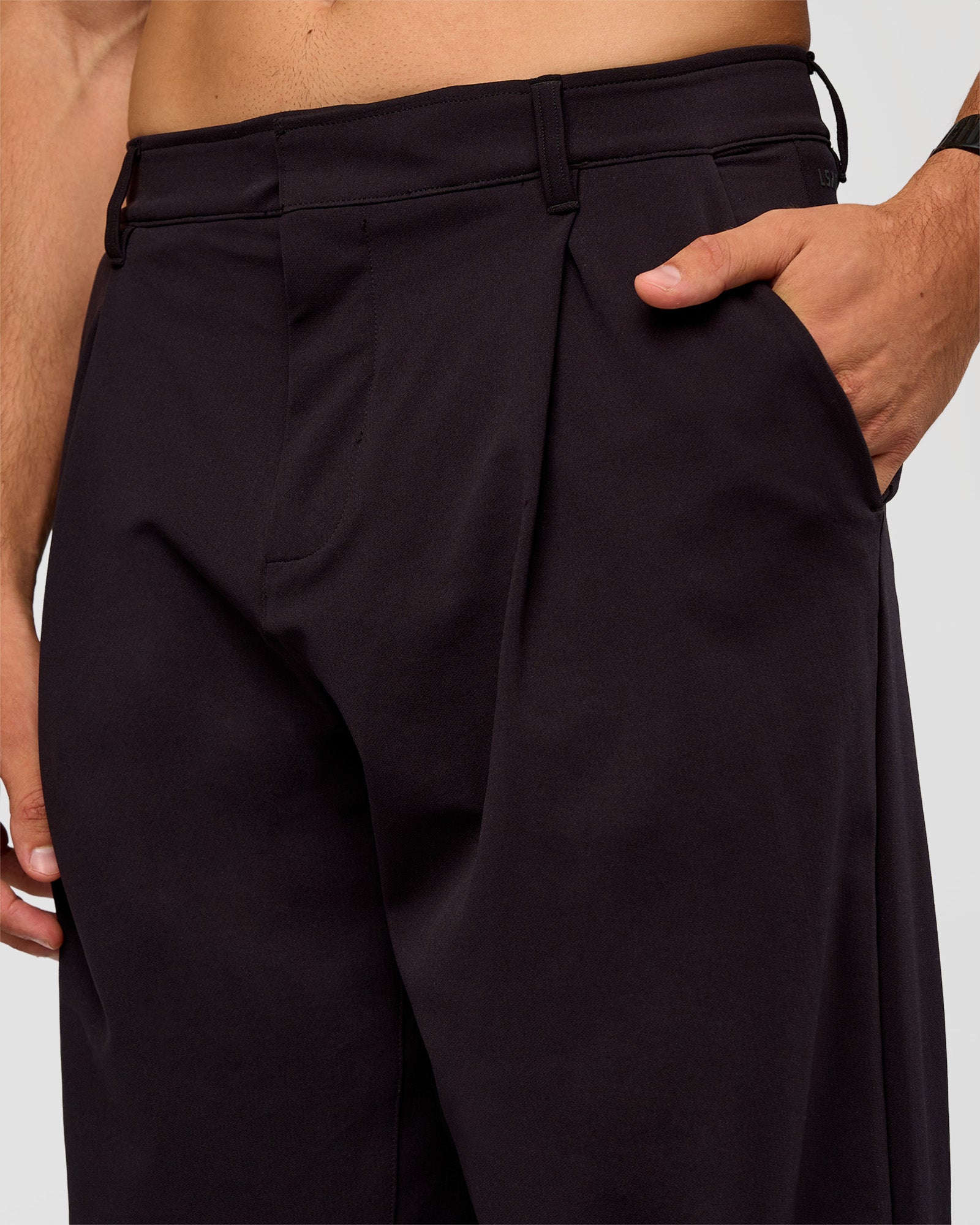 All Day ZeroCrease™ Wide Leg Pant - Black | LSKD – LSKD US