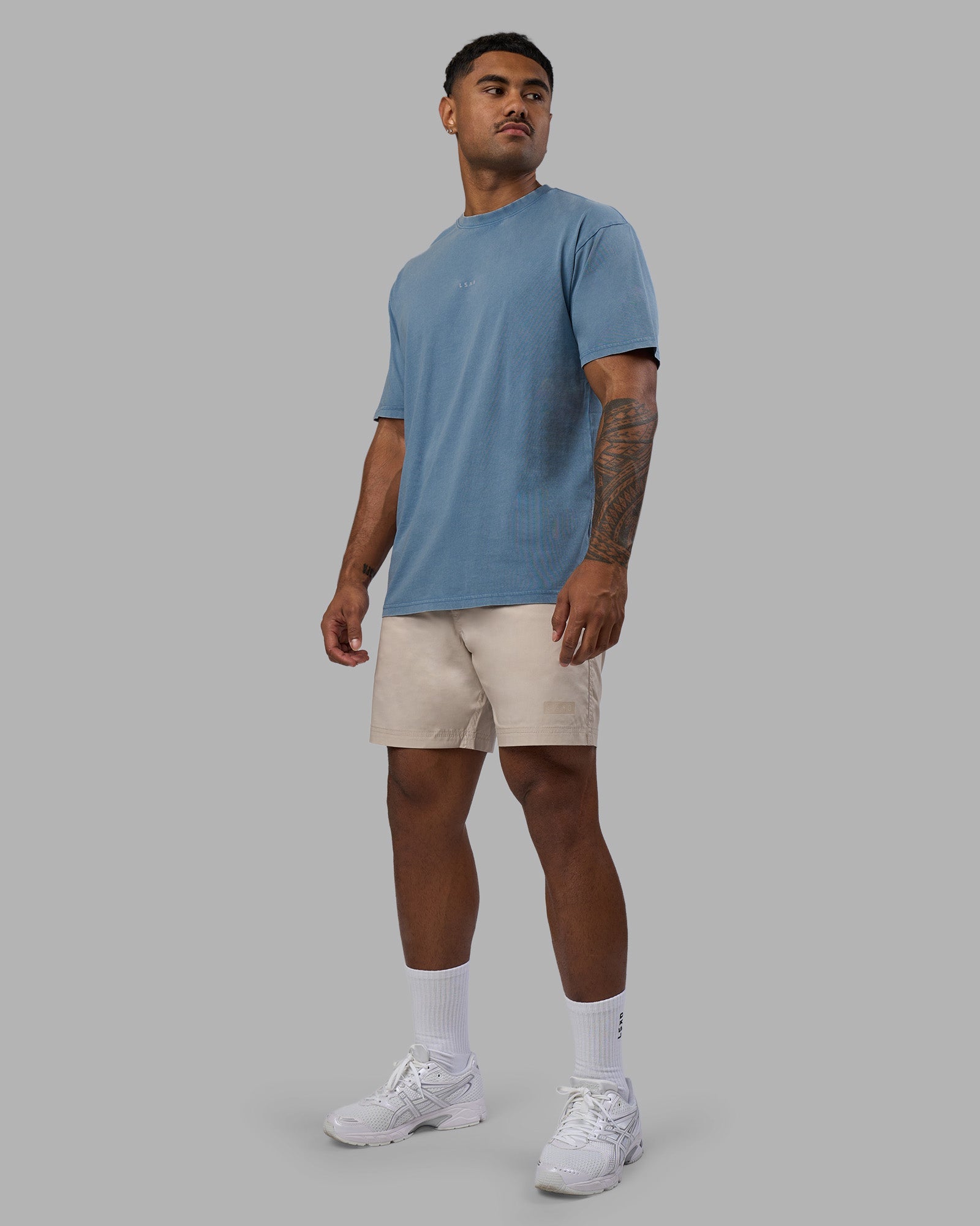 Base FLXCotton Tee Oversized - Elemental Blue | LSKD – LSKD US
