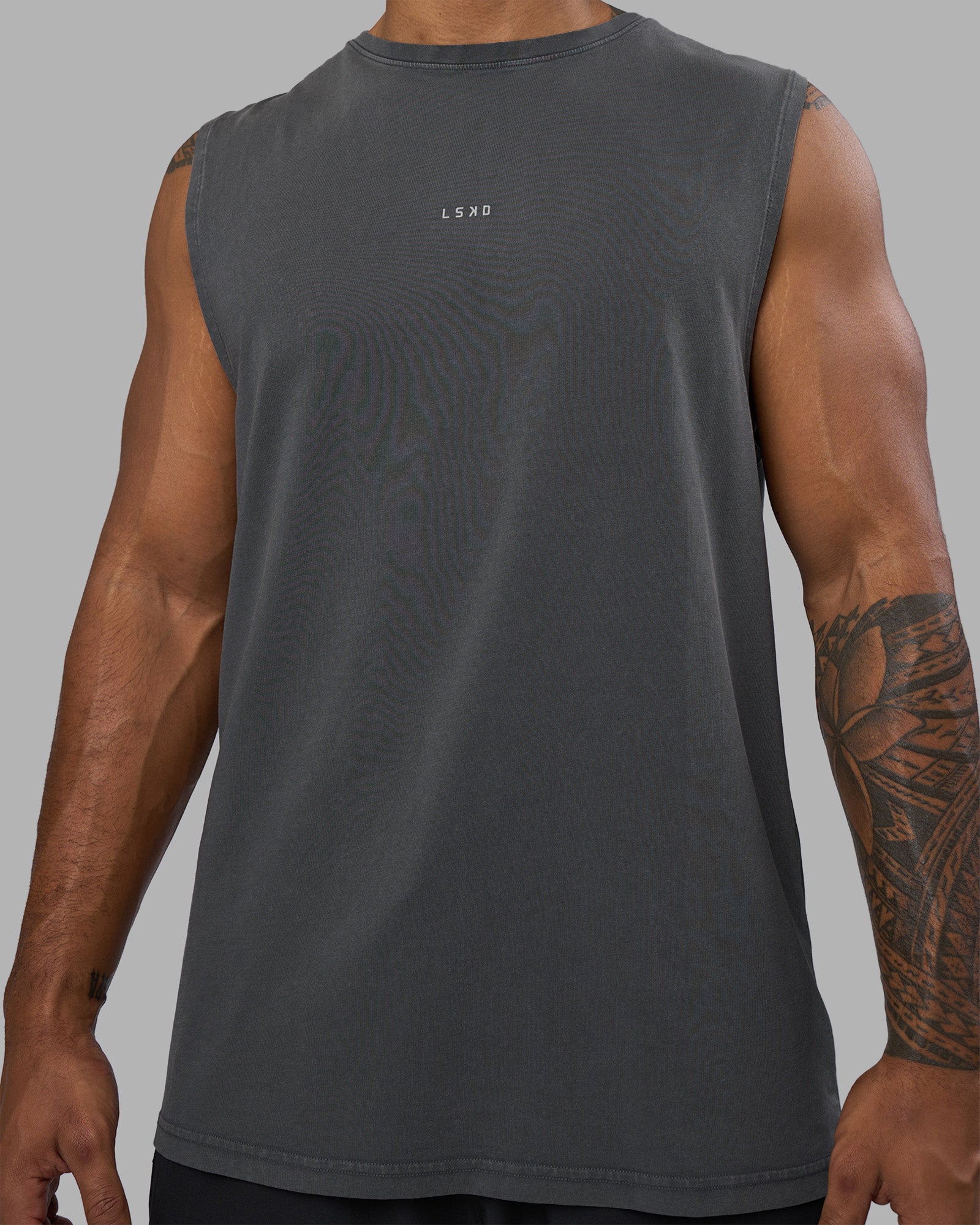 Base FLXCotton Tank - Dark Storm Washed | LSKD – LSKD US
