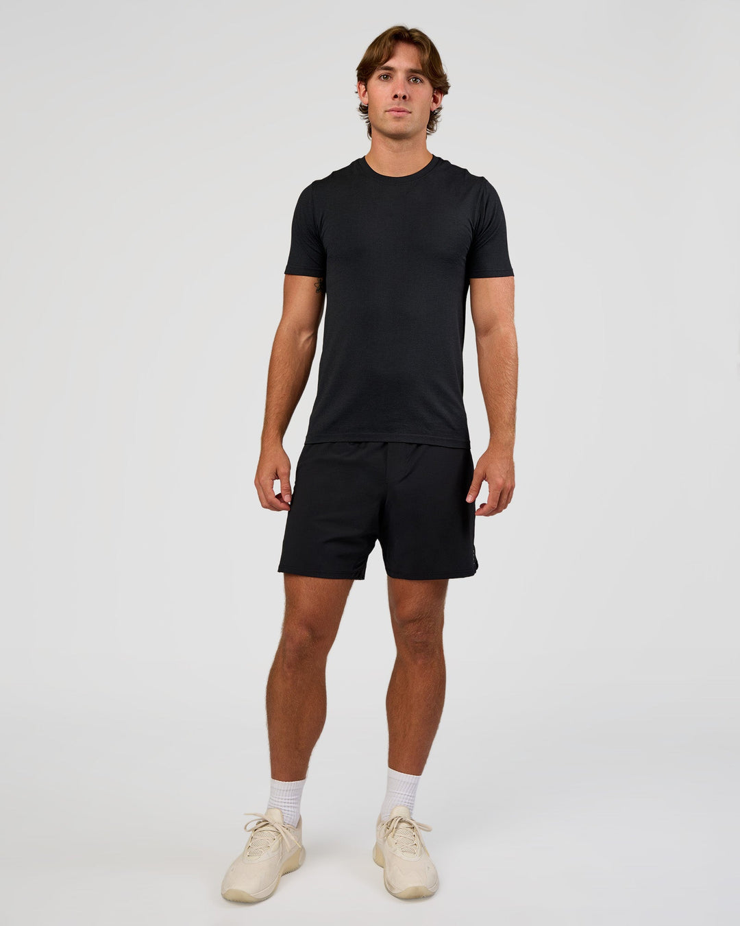 Man wearing Functional Training 7" Short - Black | Model:Marcus | Size:L