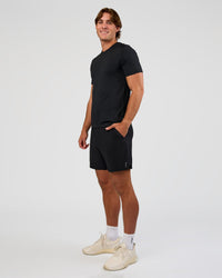 Man wearing Functional Training 7" Short - Black | Model:Marcus | Size:L
