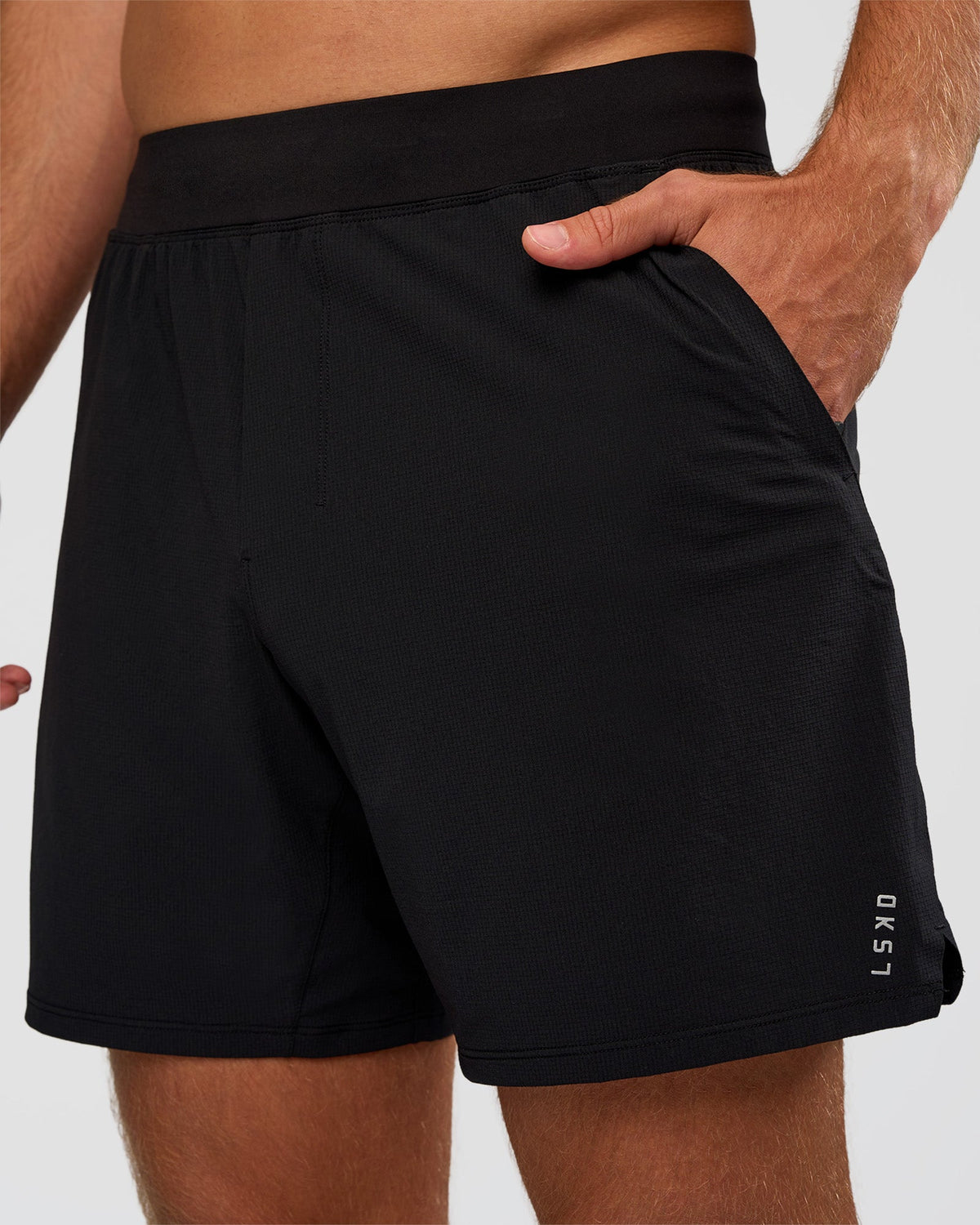 Man wearing Functional Training 7" Short - Black | Model:Marcus | Size:L - view 1
