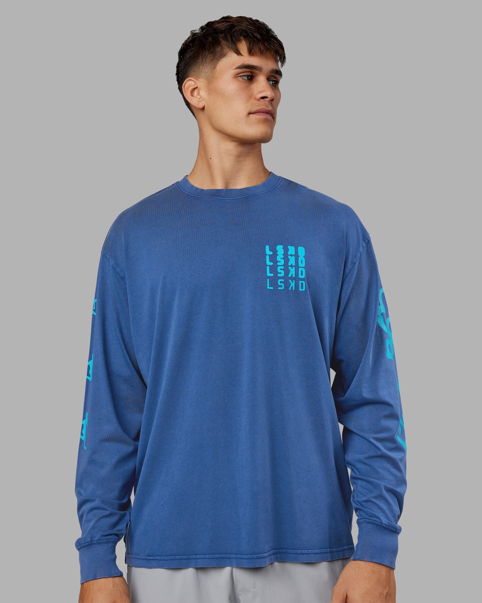 Inferno Journey FLXCotton Oversized Long Sleeve Tee - Midnight