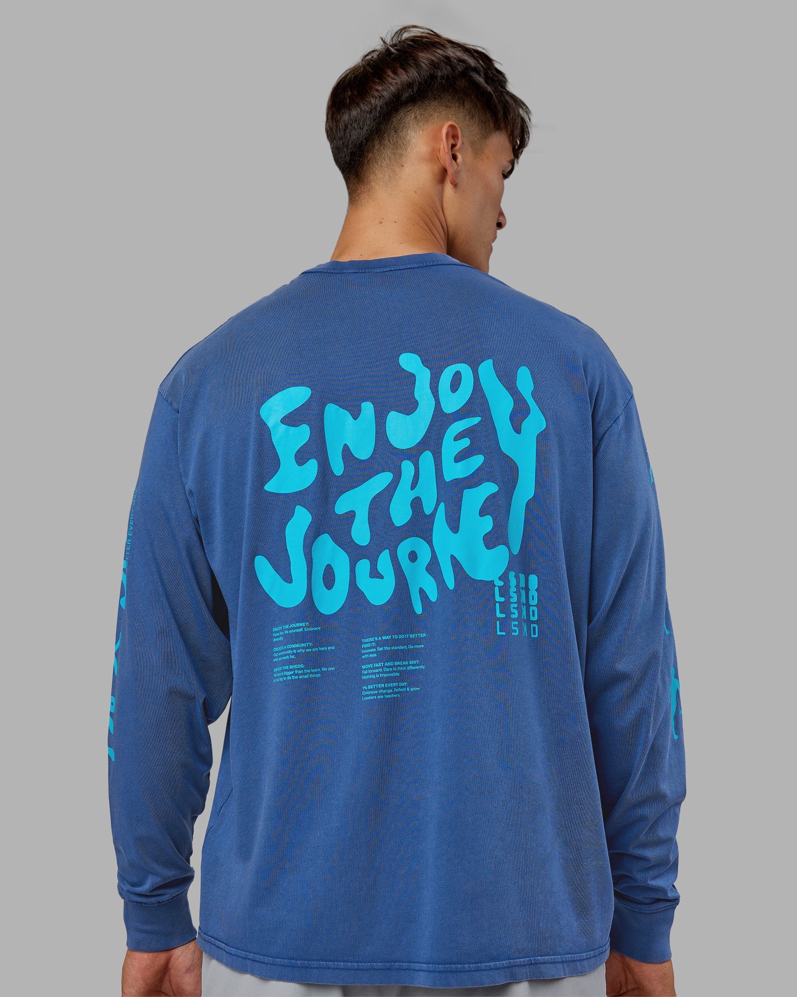 Inferno Journey FLXCotton Oversized Long Sleeve Tee - Midnight