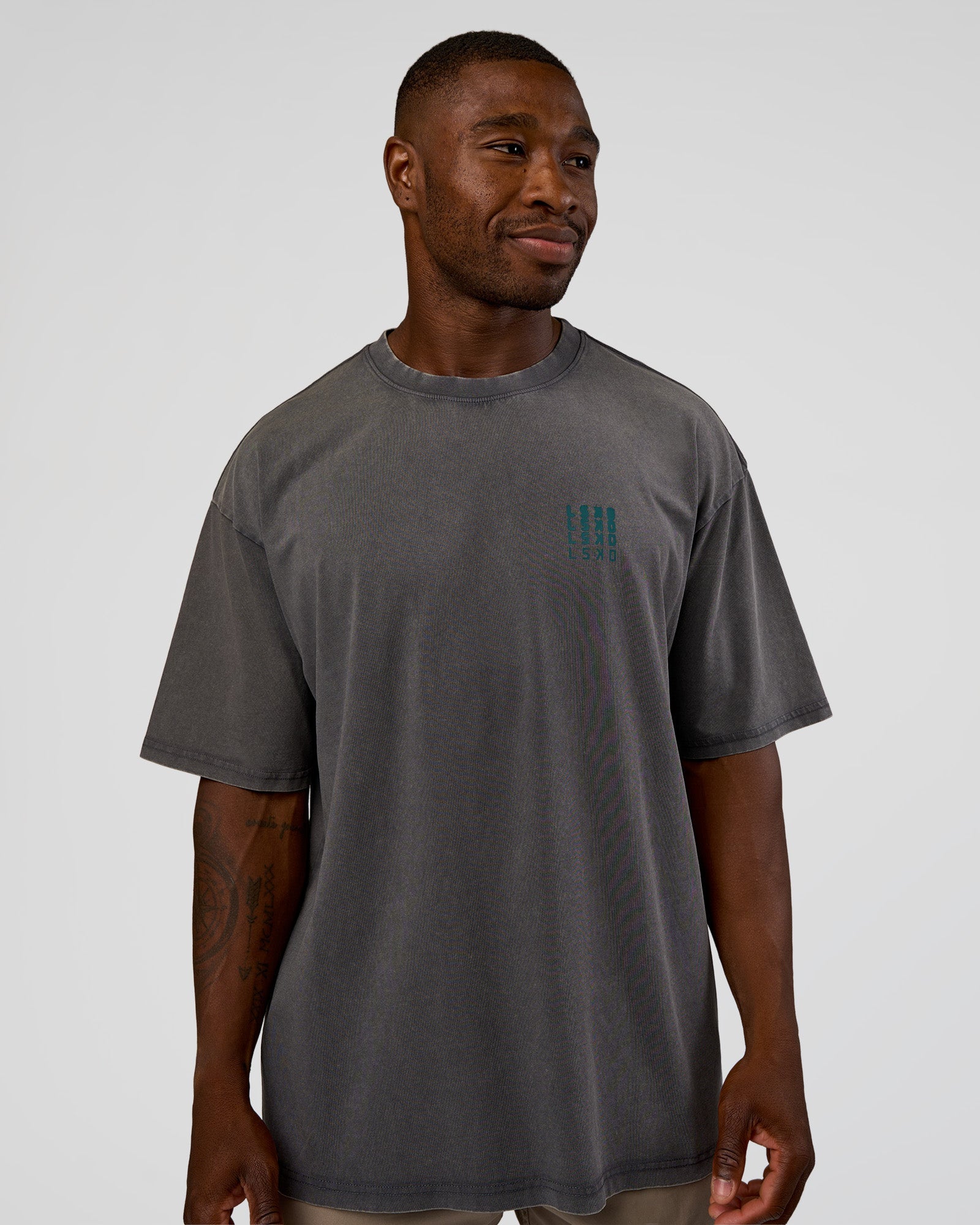 Inferno Journey FLXCotton Oversized Tee - Dark Storm Washed