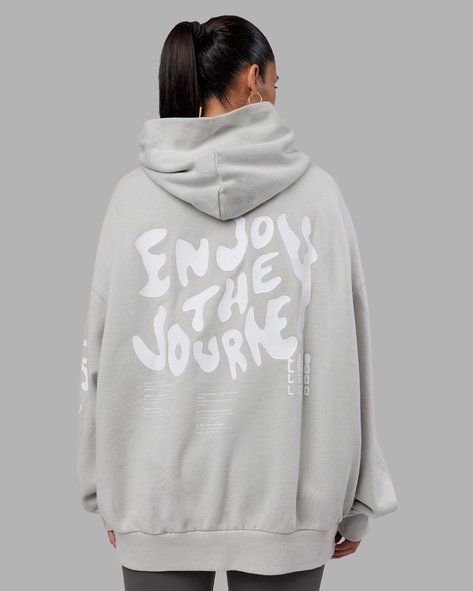 Paledusk スウェット Journey Washed Unisex Oversize Hoodie - Digital Mist-White