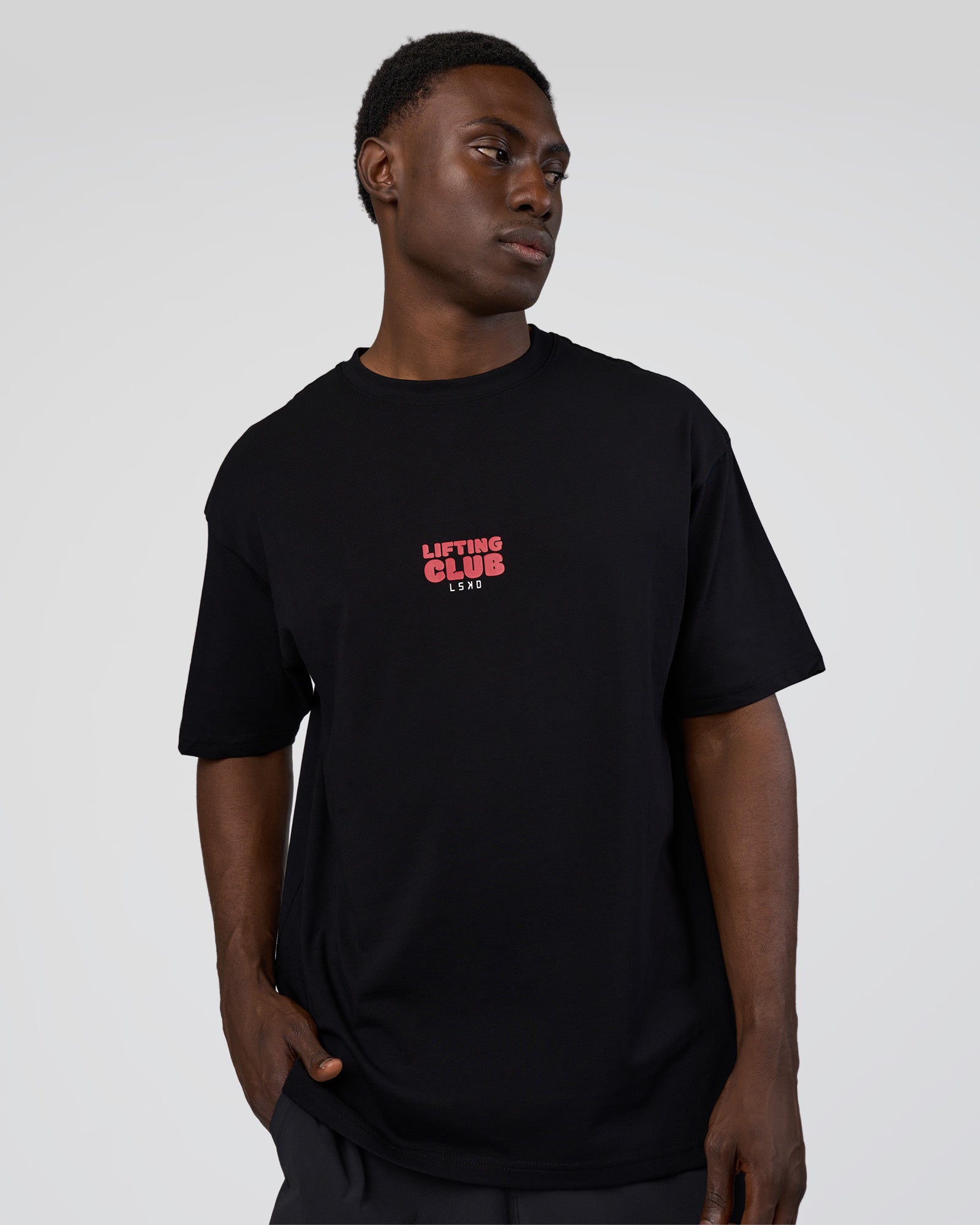 Kettle B FLXCotton Oversized Tee - Black-White | LSKD – LSKD US
