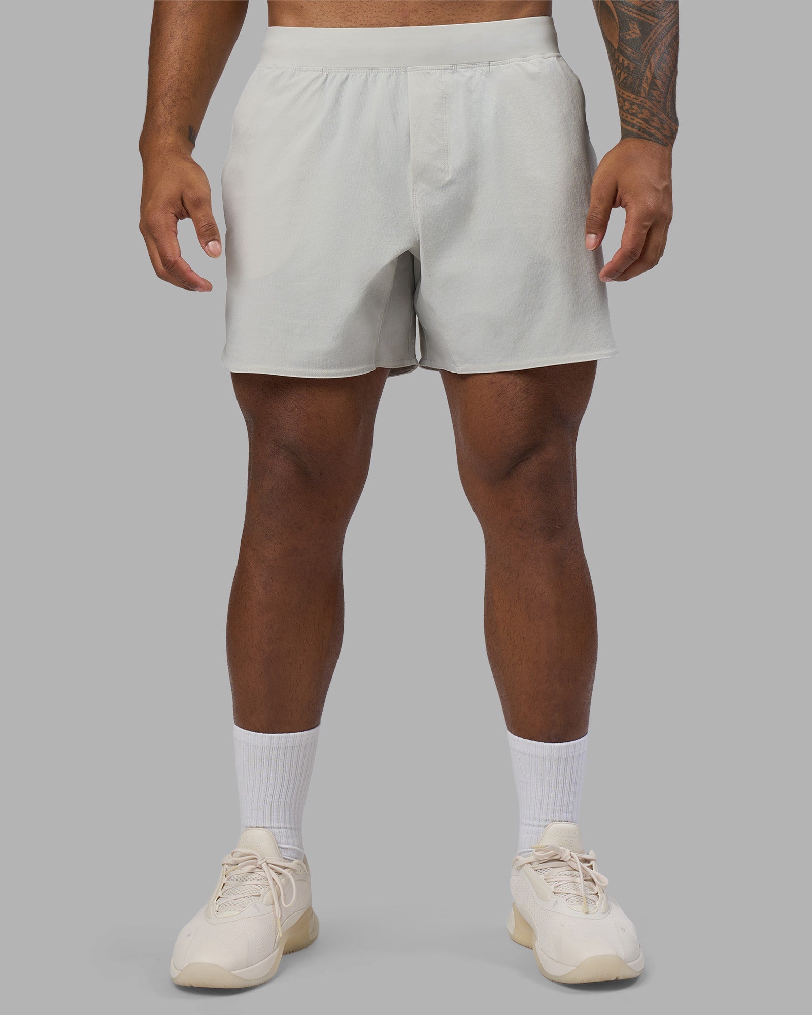 Man wearing Lift 6" Research Dep Performance Short - Digital Mist | Model:Xav | Size:L