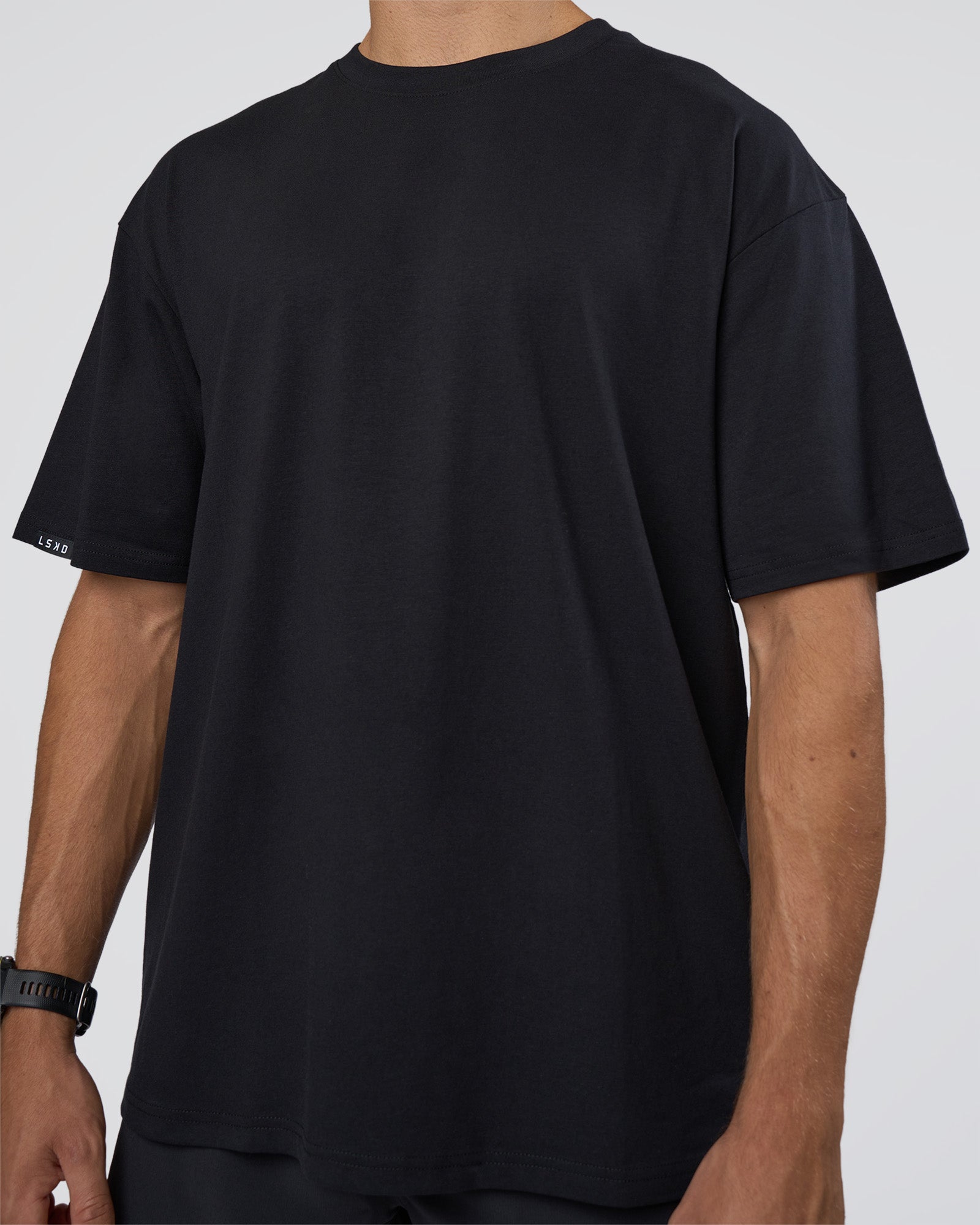 Unisex Lifting Club FLXCotton Tee Oversize - Black-White-Red