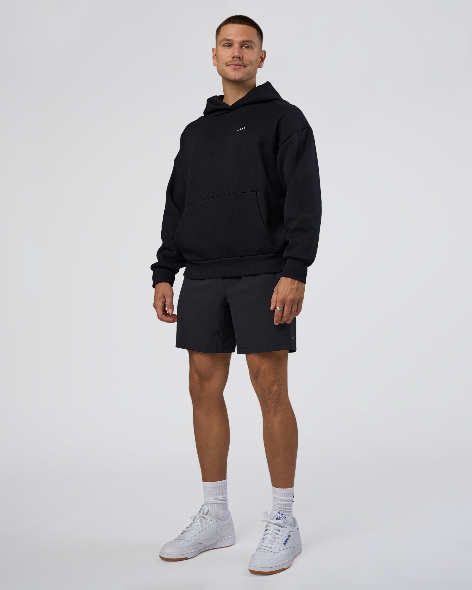 Lifting Unisex Oversized Hoodie - Black-Flame | LSKD – LSKD US