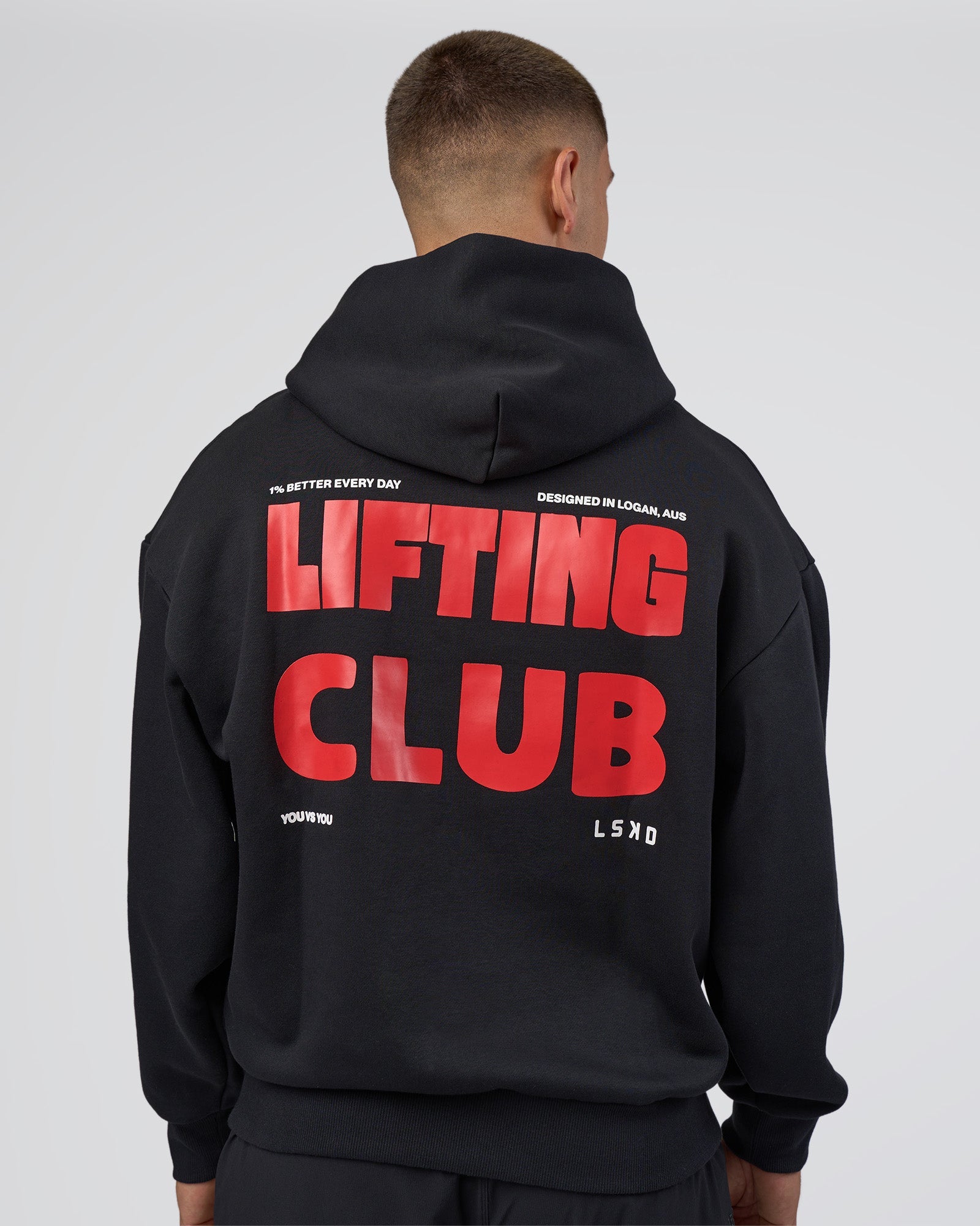 Lifting Unisex Oversized Hoodie - Black-Flame | LSKD – LSKD US