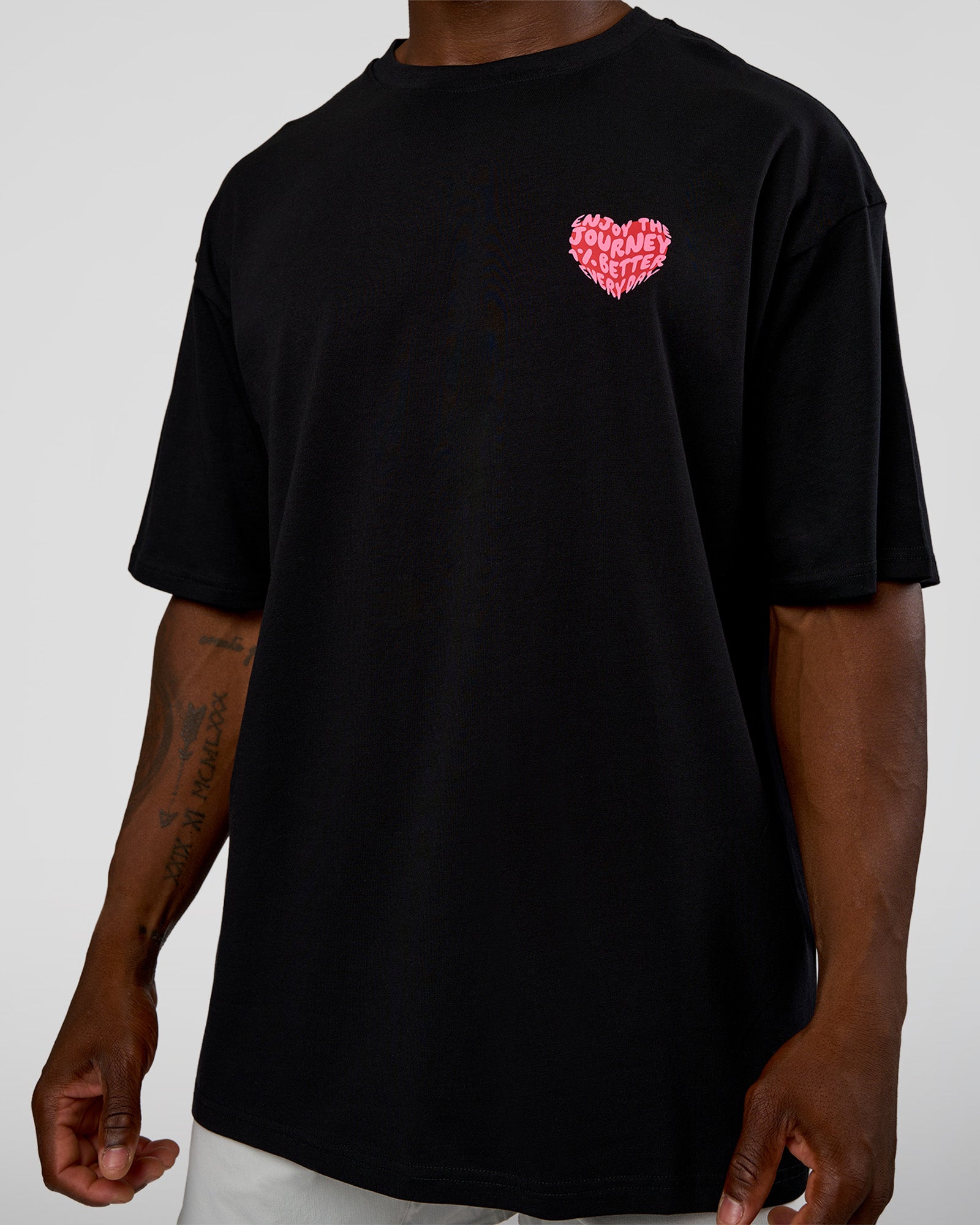 Love the Journey FLXCotton Oversized Tee - Black-Flame | LSKD