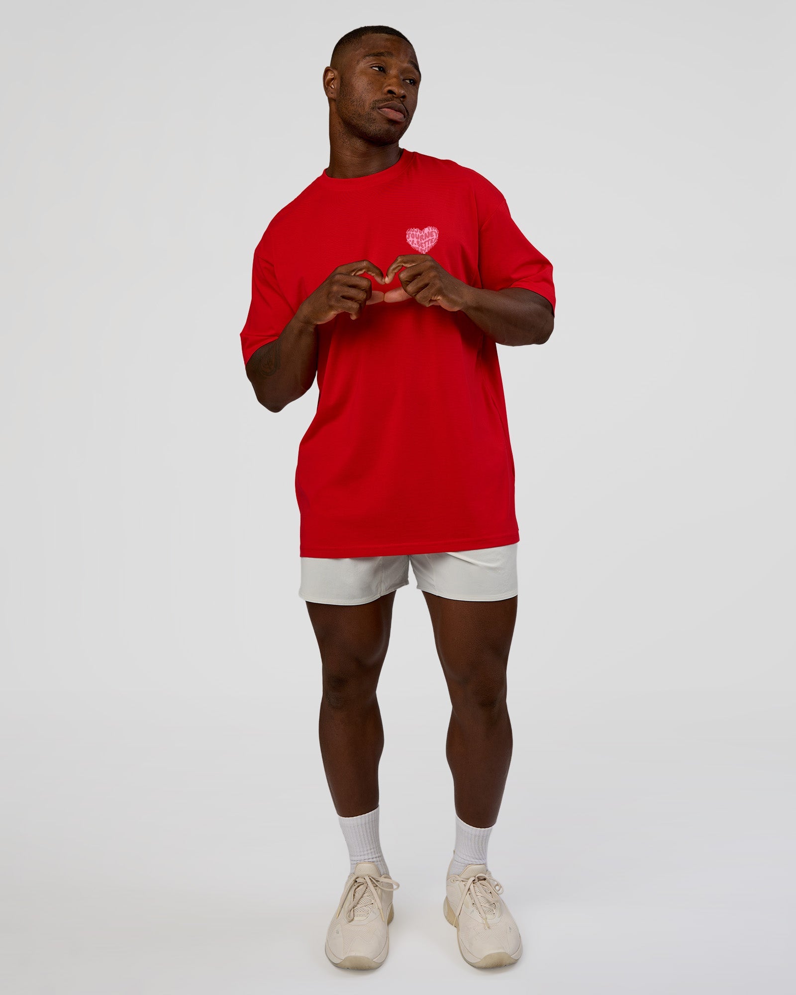 Love the Journey FLXCotton Oversized Tee - Flame-Candy Pink | LSKD