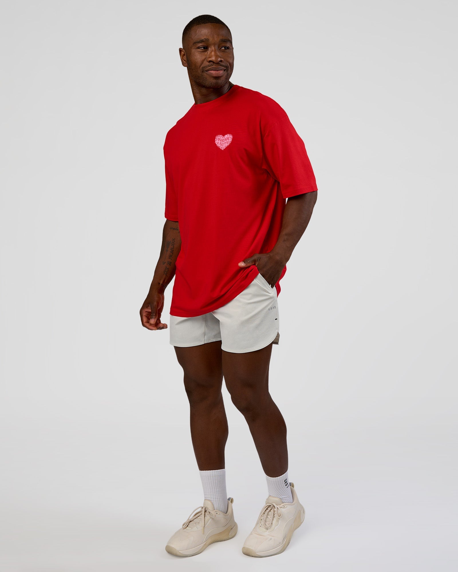 Love the Journey FLXCotton Oversized Tee - Flame-Candy Pink | LSKD