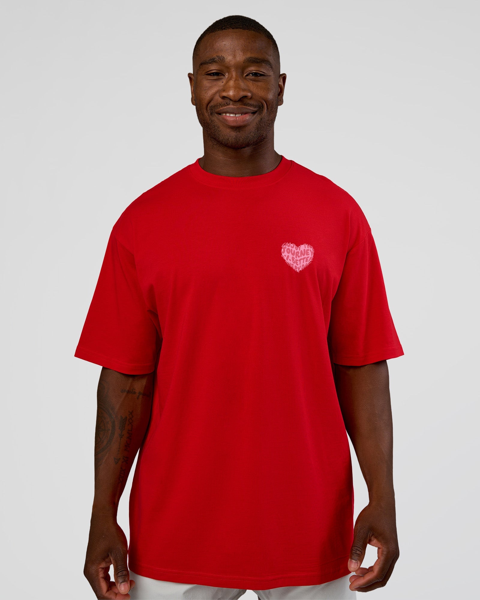 Love the Journey FLXCotton Oversized Tee - Flame-Candy Pink | LSKD