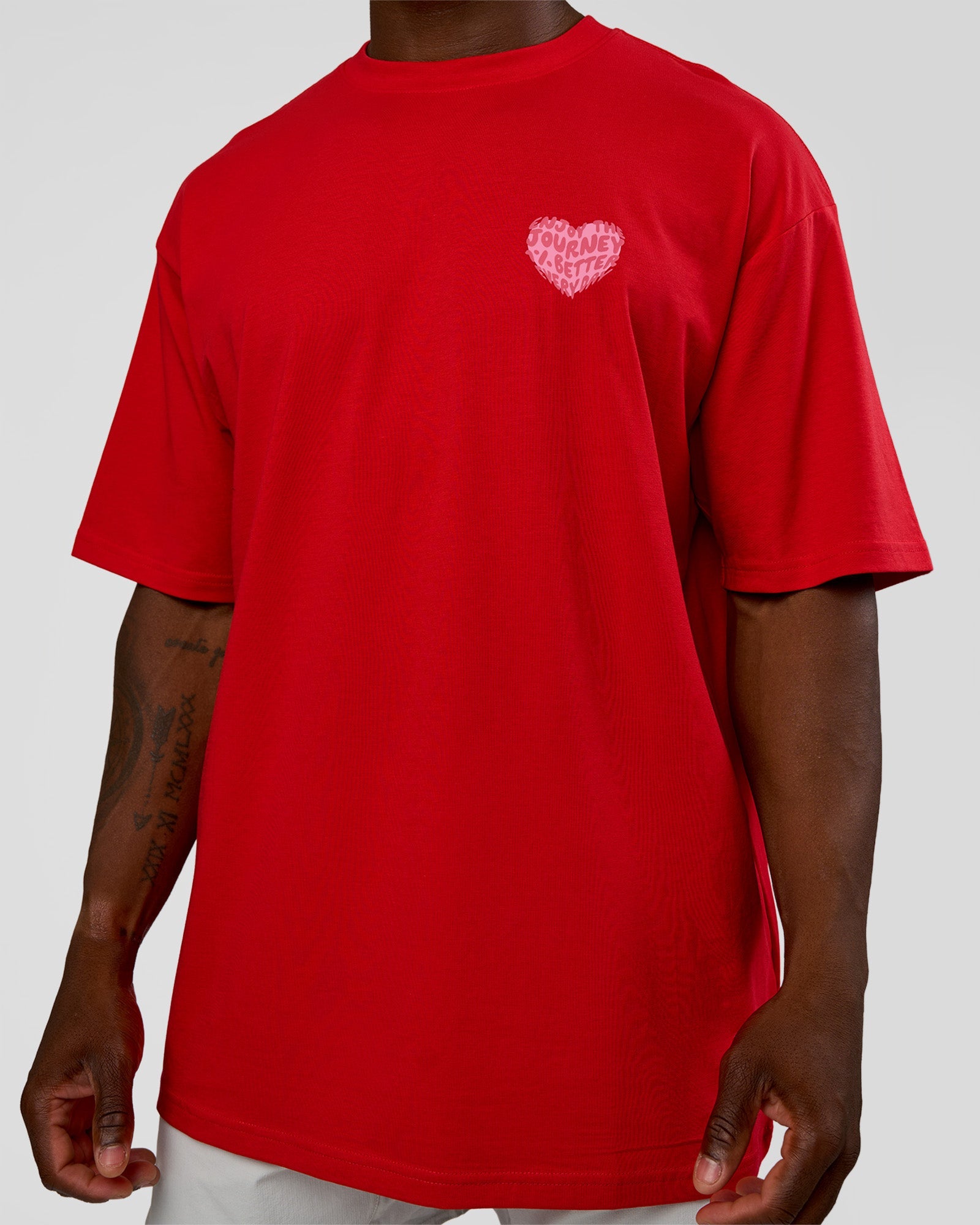 Love the Journey FLXCotton Oversized Tee - Flame-Candy Pink | LSKD