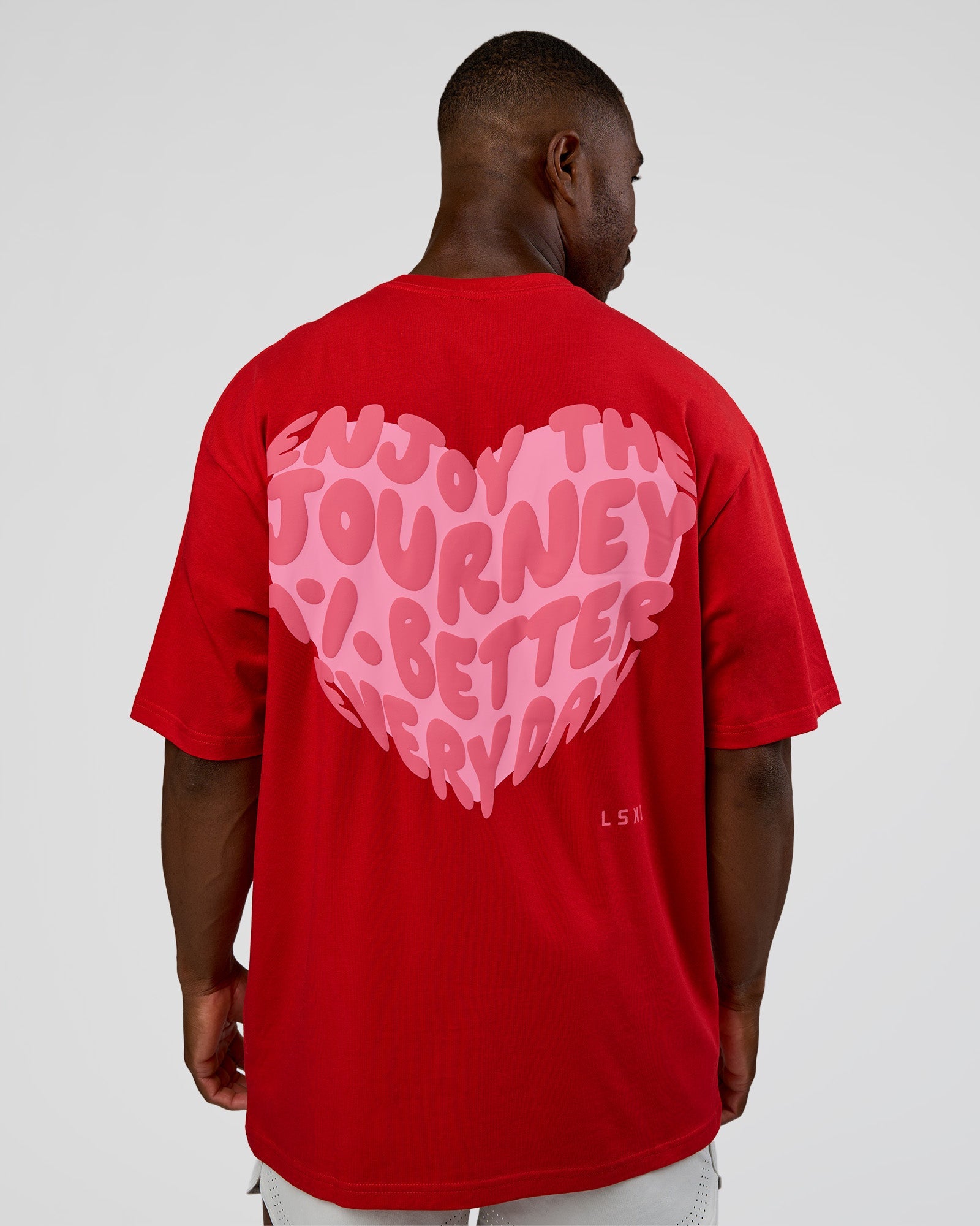 Love the Journey FLXCotton Oversized Tee - Flame-Candy Pink | LSKD