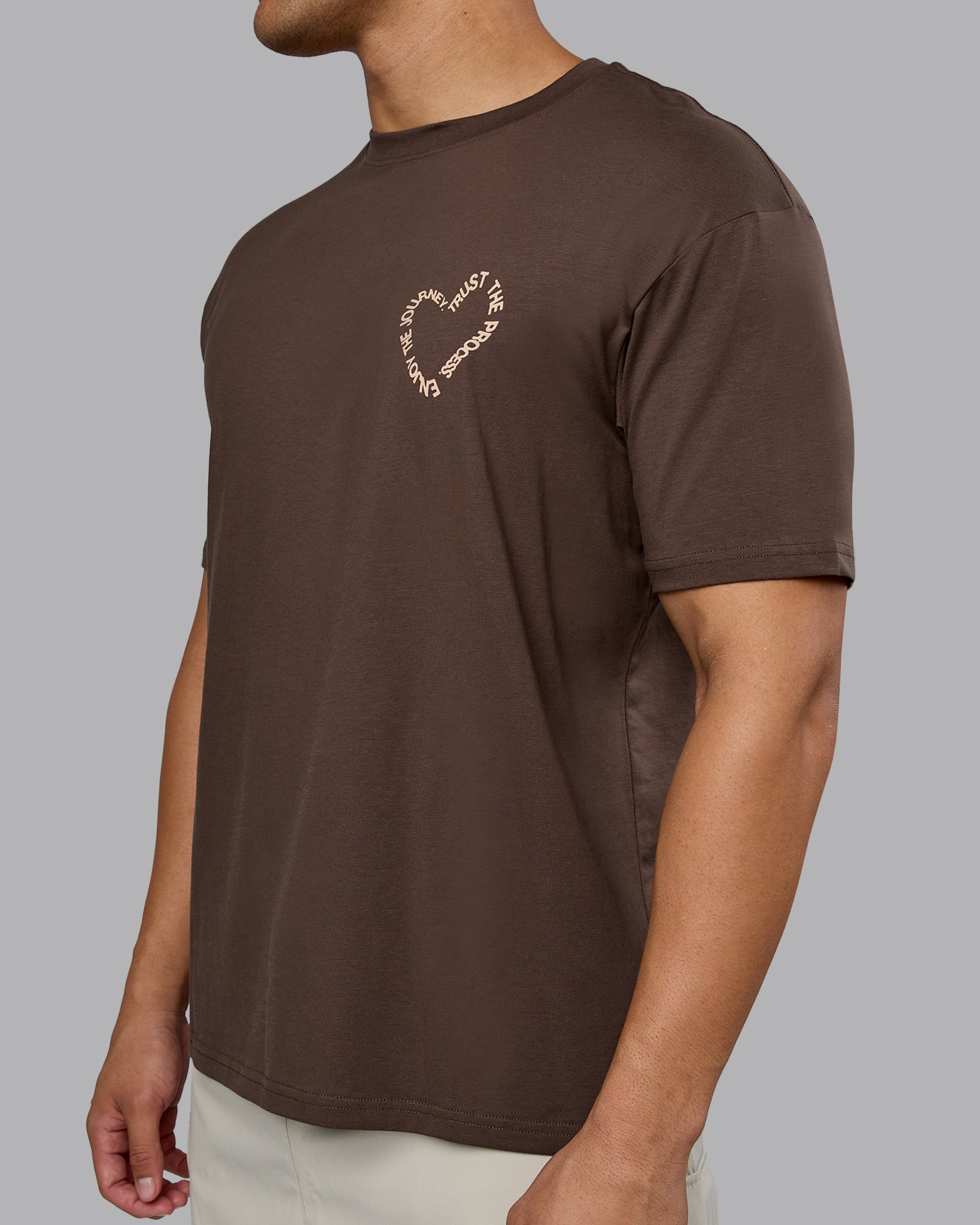 Love The Process Oversize Tee - Chocolate Martini-Warm Smoke