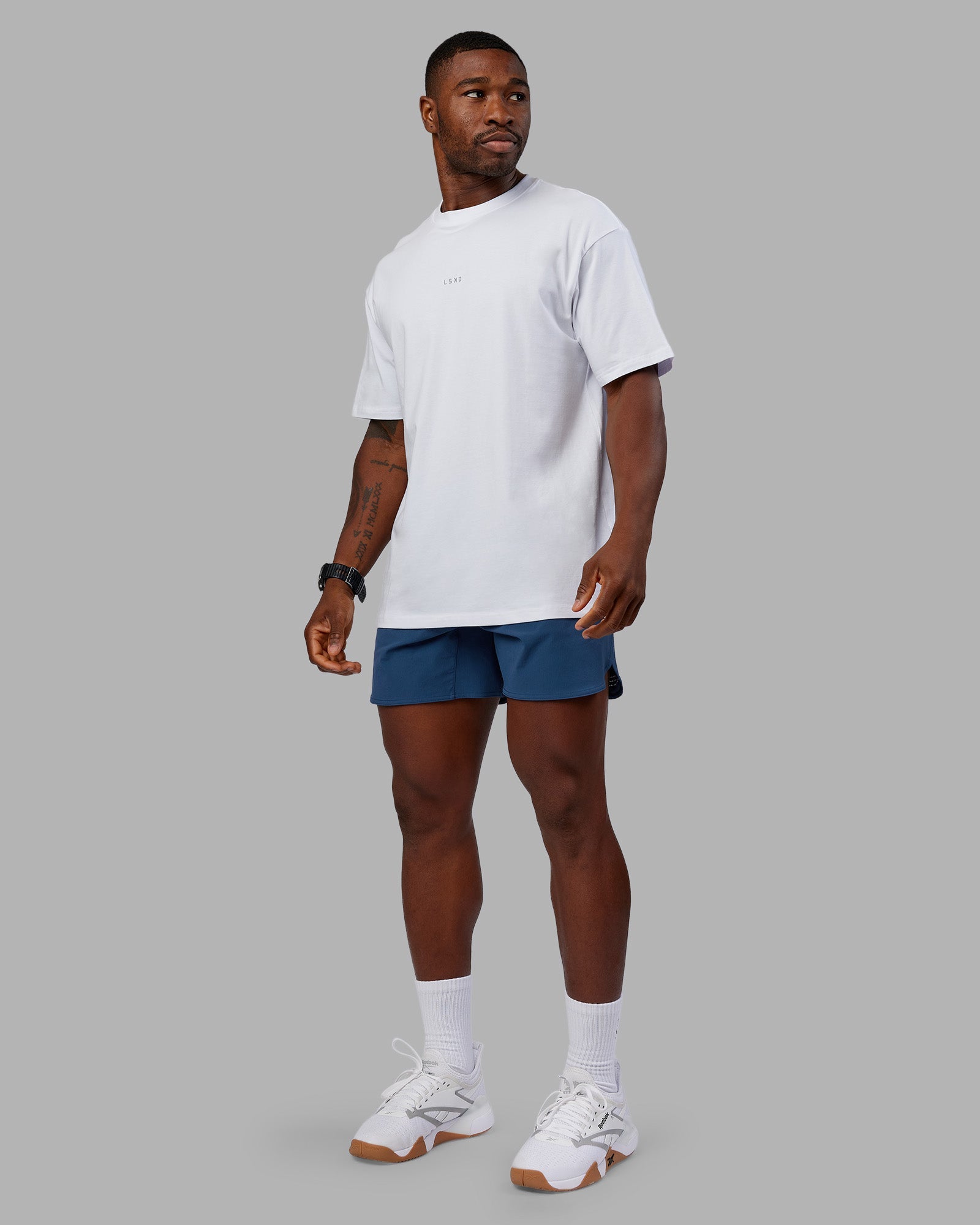 Base FLXCotton Tee Oversized - White | LSKD – LSKD US