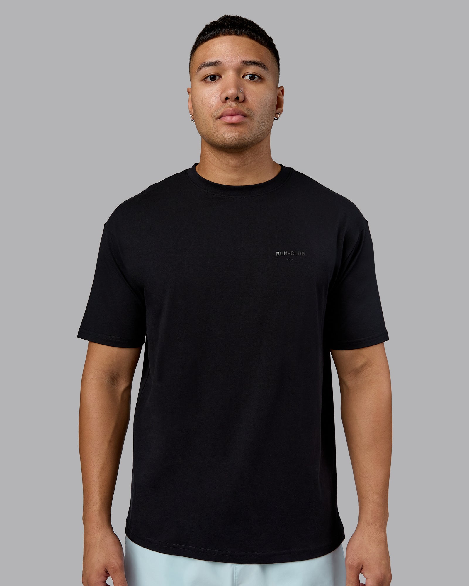 ブルドッグ Unisex RUN CLUB FLXCotton Tee Oversize - Black-Reflective | LSKD