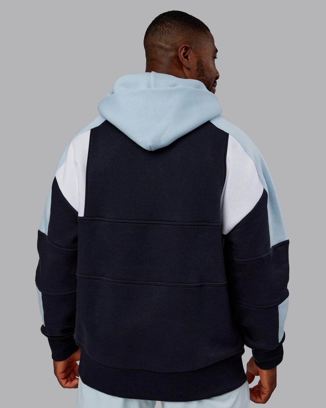 Man wearing Slam Oversized Hoodie - Caviar-Skyride | Model:Sam | Size:L