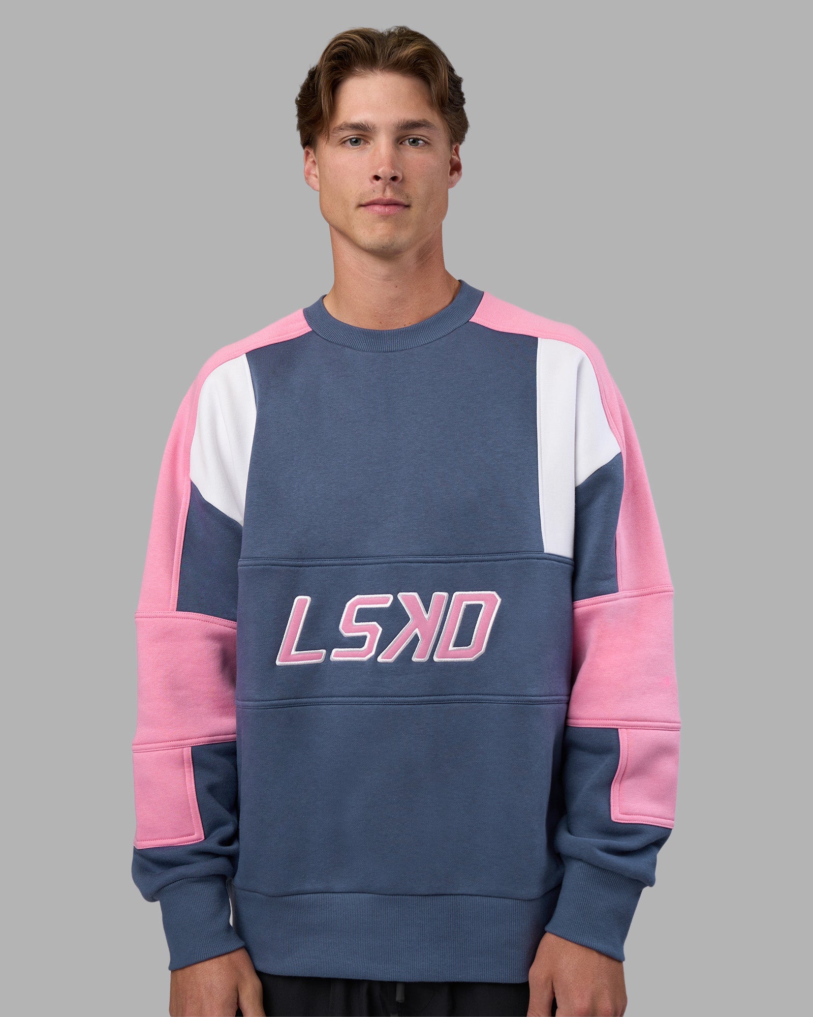Slam Sweater Oversize - Night Shadow-Rosebloom | LSKD – LSKD US