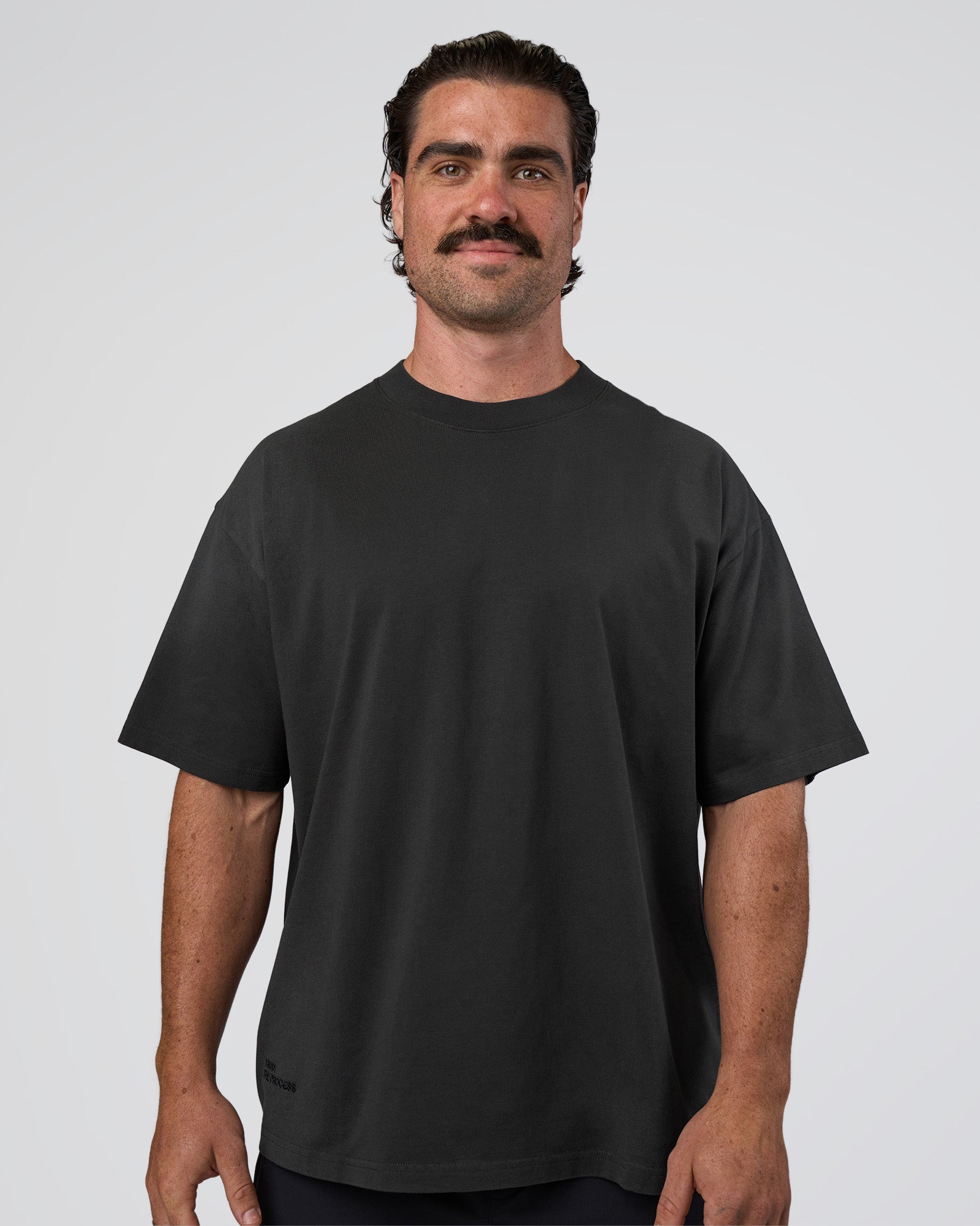 Spray Heavyweight Unisex Oversized Tee - Charcoal Washed | LSKD