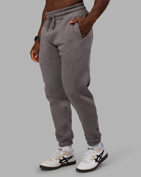 Man wearing Stream Panel Track Pants - Storm Front | Model:Sam | Size:L